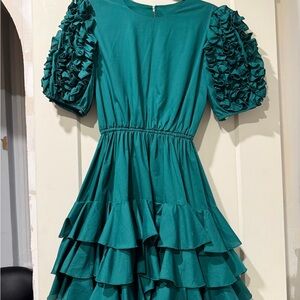 Vintage Handmade Ruffle party dress
